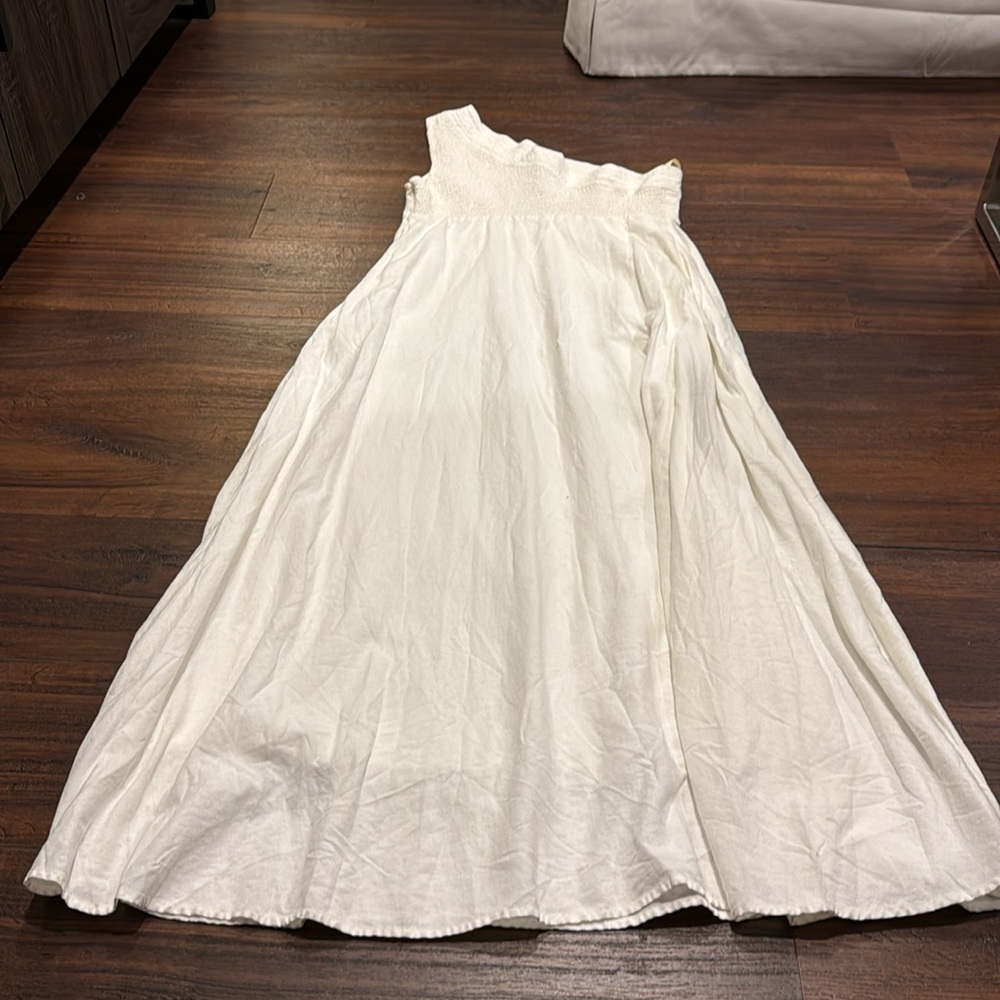 FARM Rio for Anthropologie NWOT One Shoulder Smocked back Maxi Dress. - Picture 12 of 12